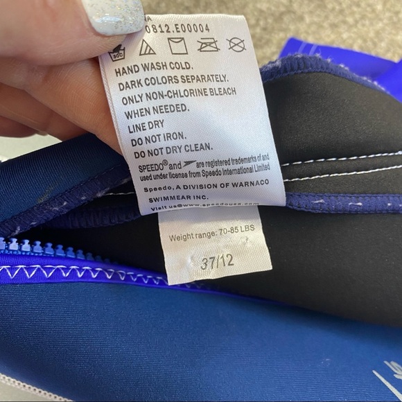 Speedo Kids' UPF 50+ Begin to Swim Thermal Swimsuit Wetsuit Unisex - Picture 6 of 7